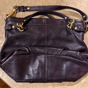 Deep purple coach bag